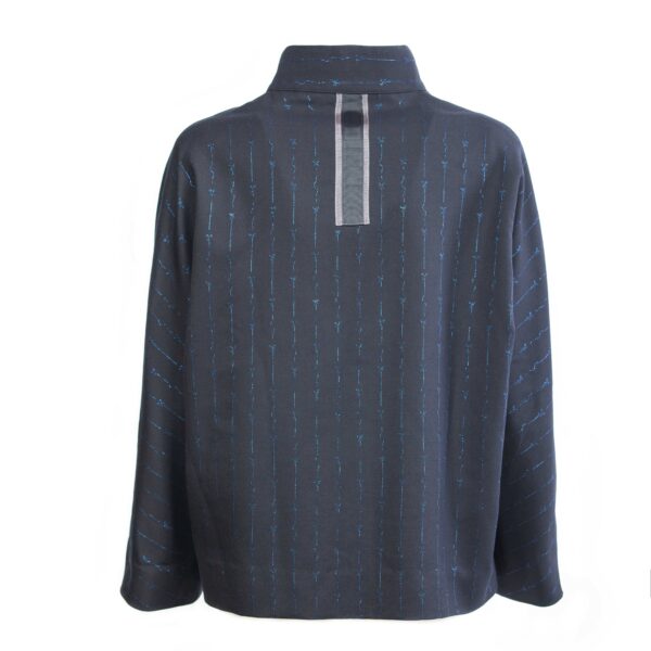 Pinstripe wool jacket in metallic fiber - Cinzia Rossi